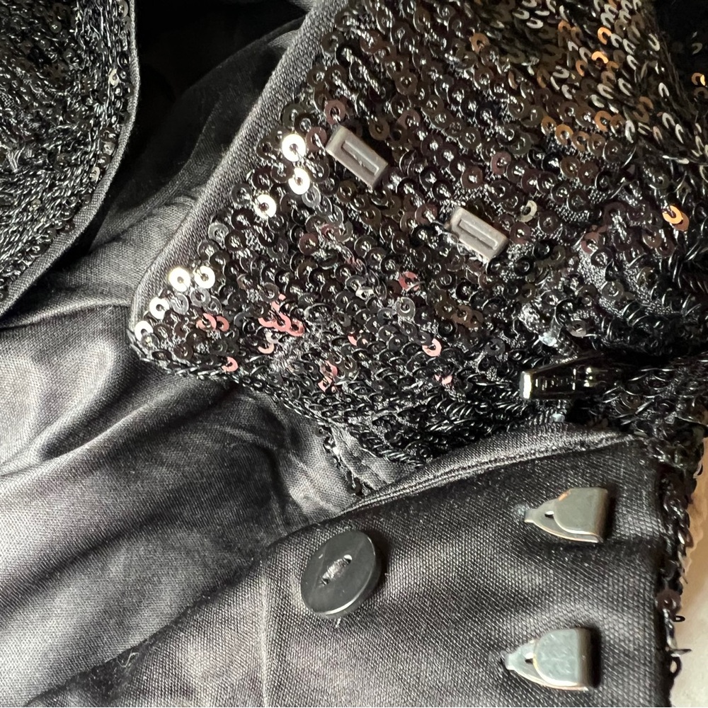 Express Cropped High Rise Sequin Pants Size M - Picture 5 of 7